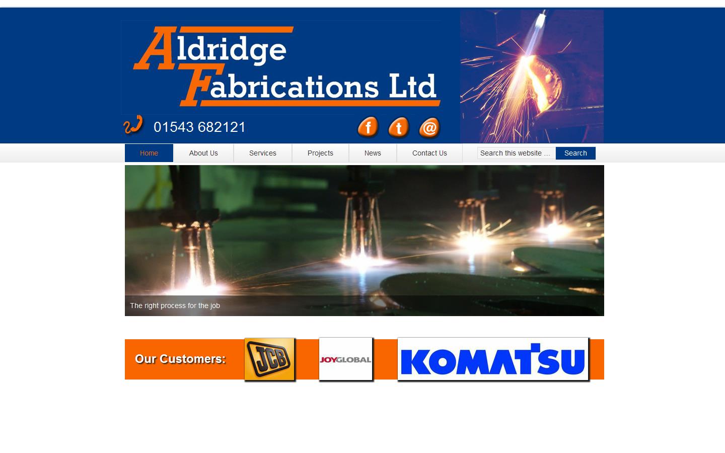 Aldridge Fabrications Ltd Website