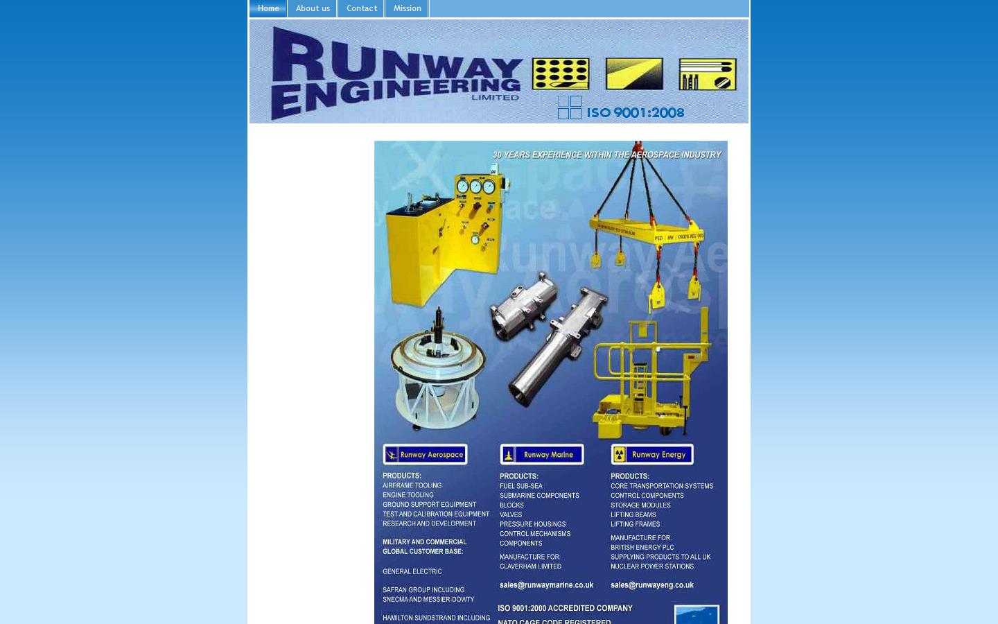 Runway Engineering Ltd Website