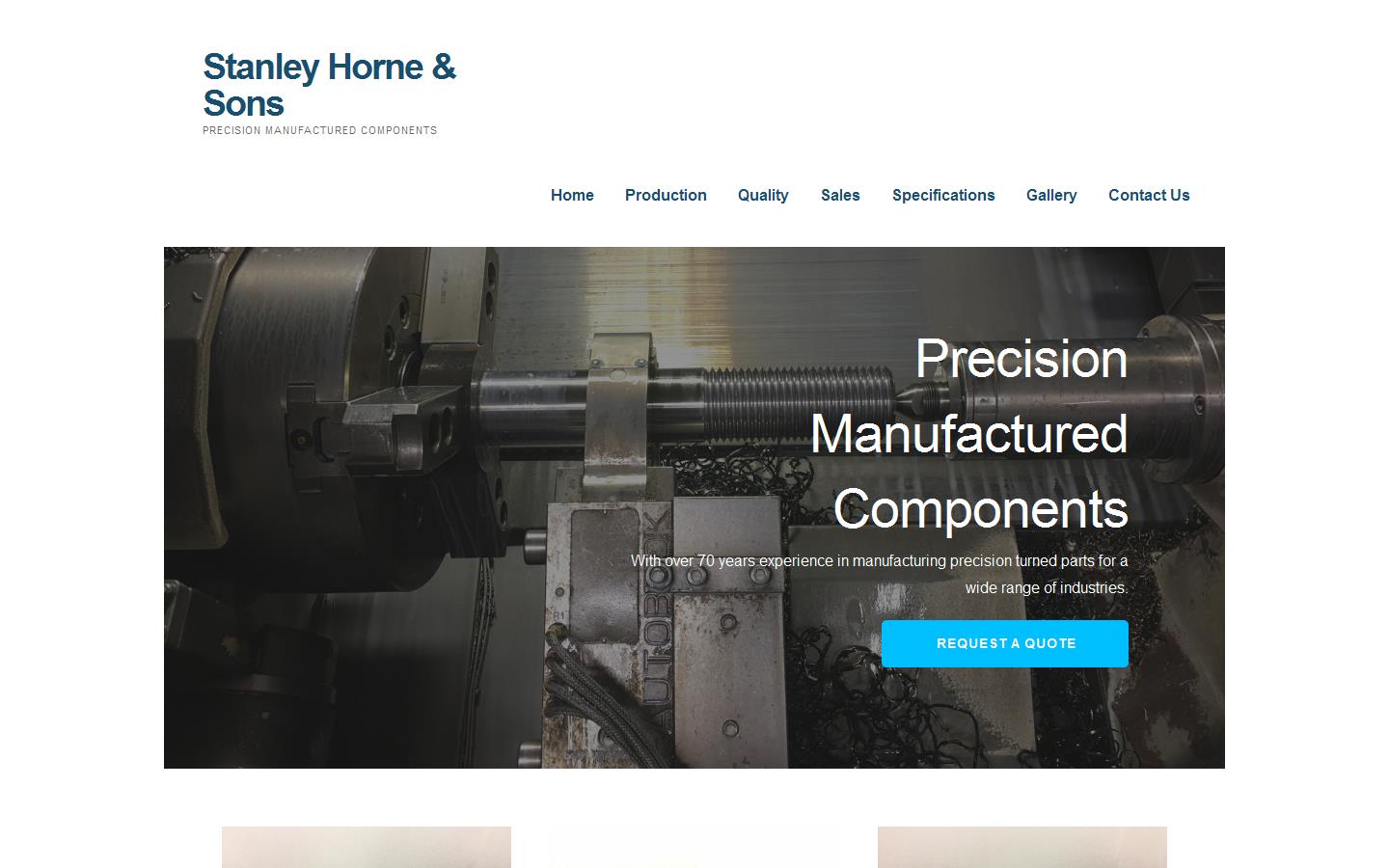 Stanley Horne & Sons Ltd Website