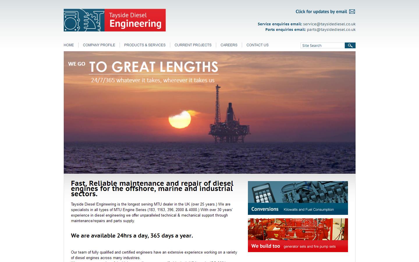 Tayside Diesel Engineering Website