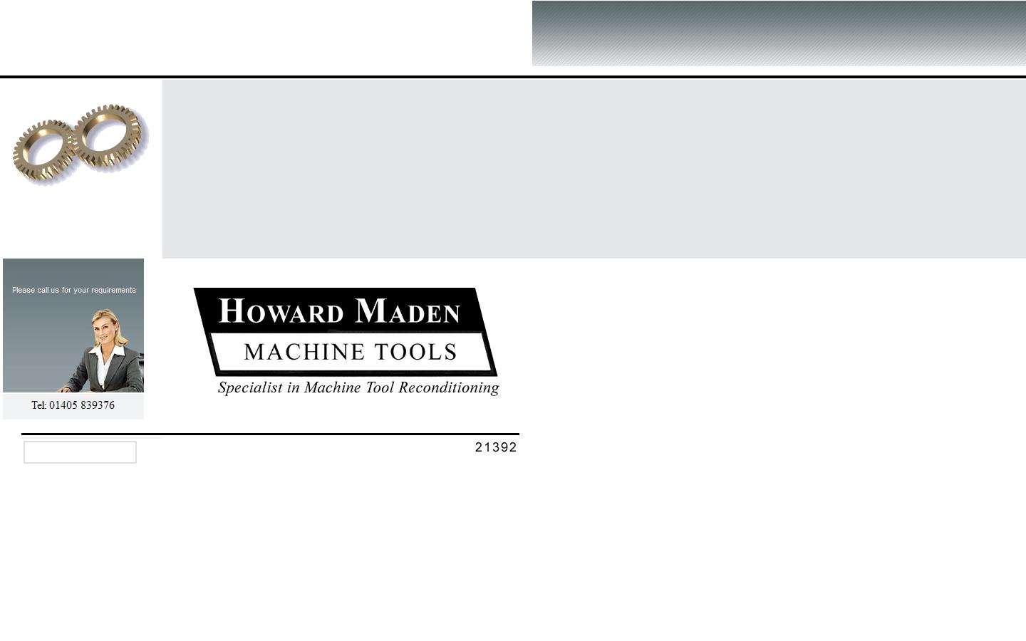 Maden Machine Tools Website