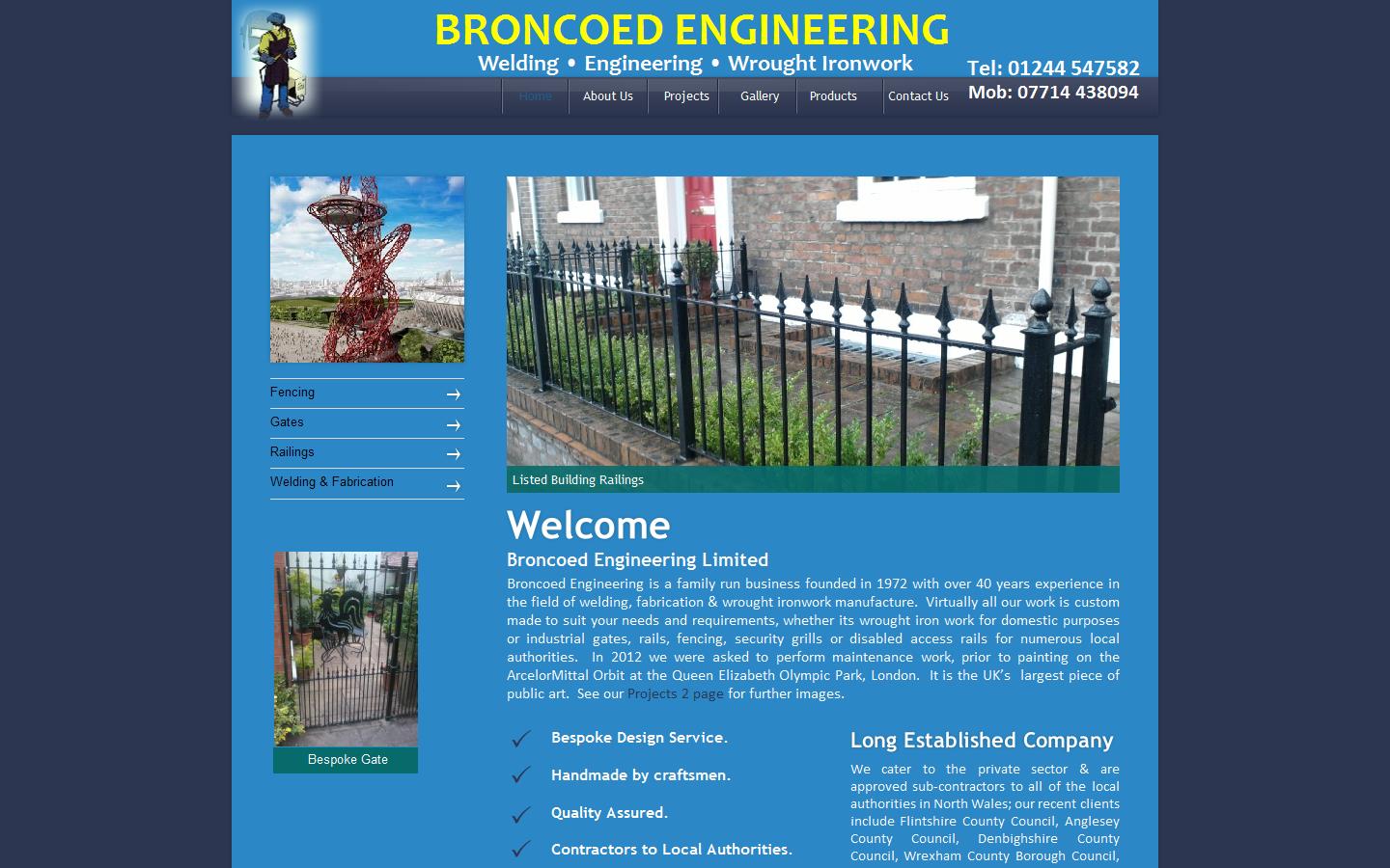 Broncoed Engineering Ltd Website