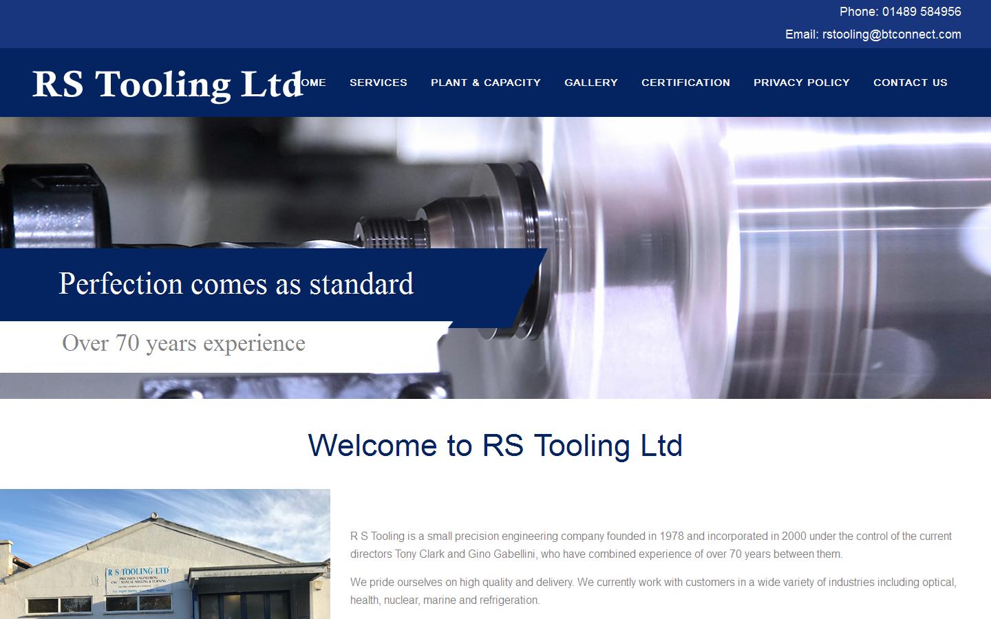 R S Tooling Ltd Website
