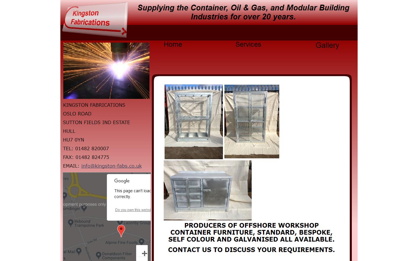 Kingston Fabrications Website