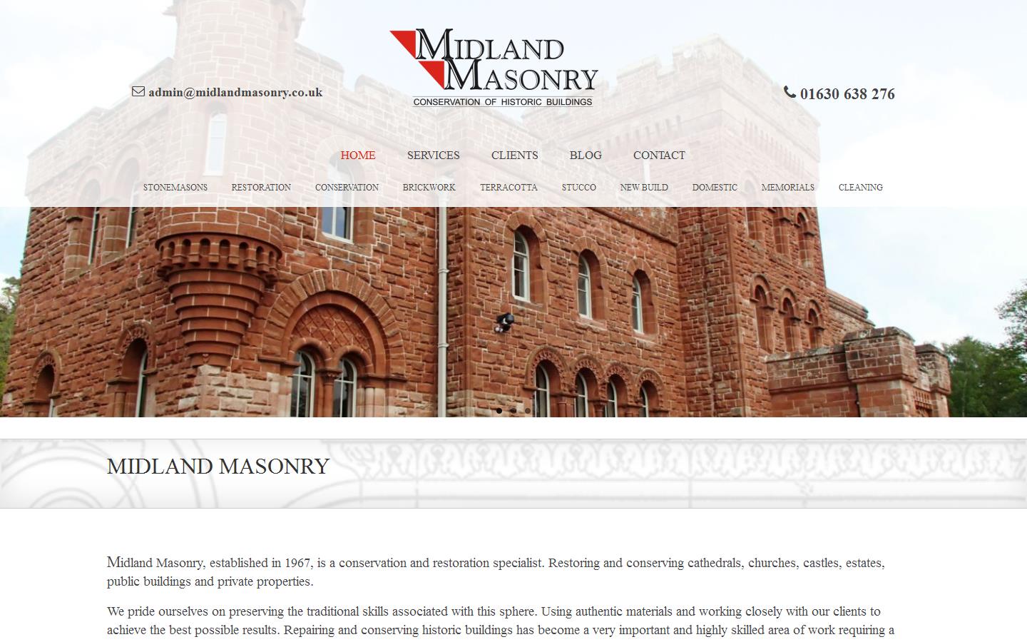 Midland Masonry Website