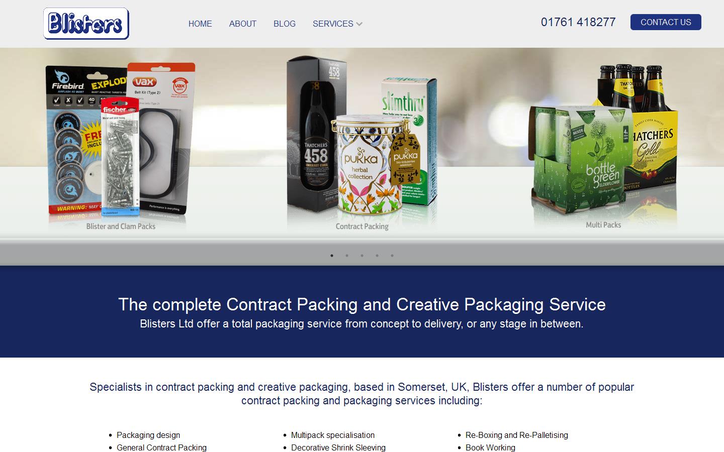 Blisters Ltd Website