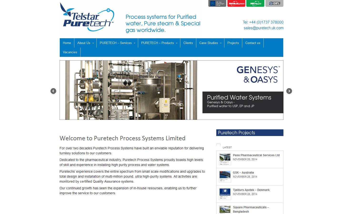 Telstar Puretech Website