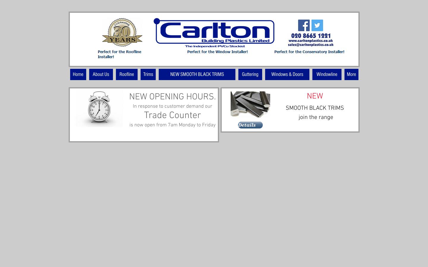 Carlton Building Plastics Ltd Website