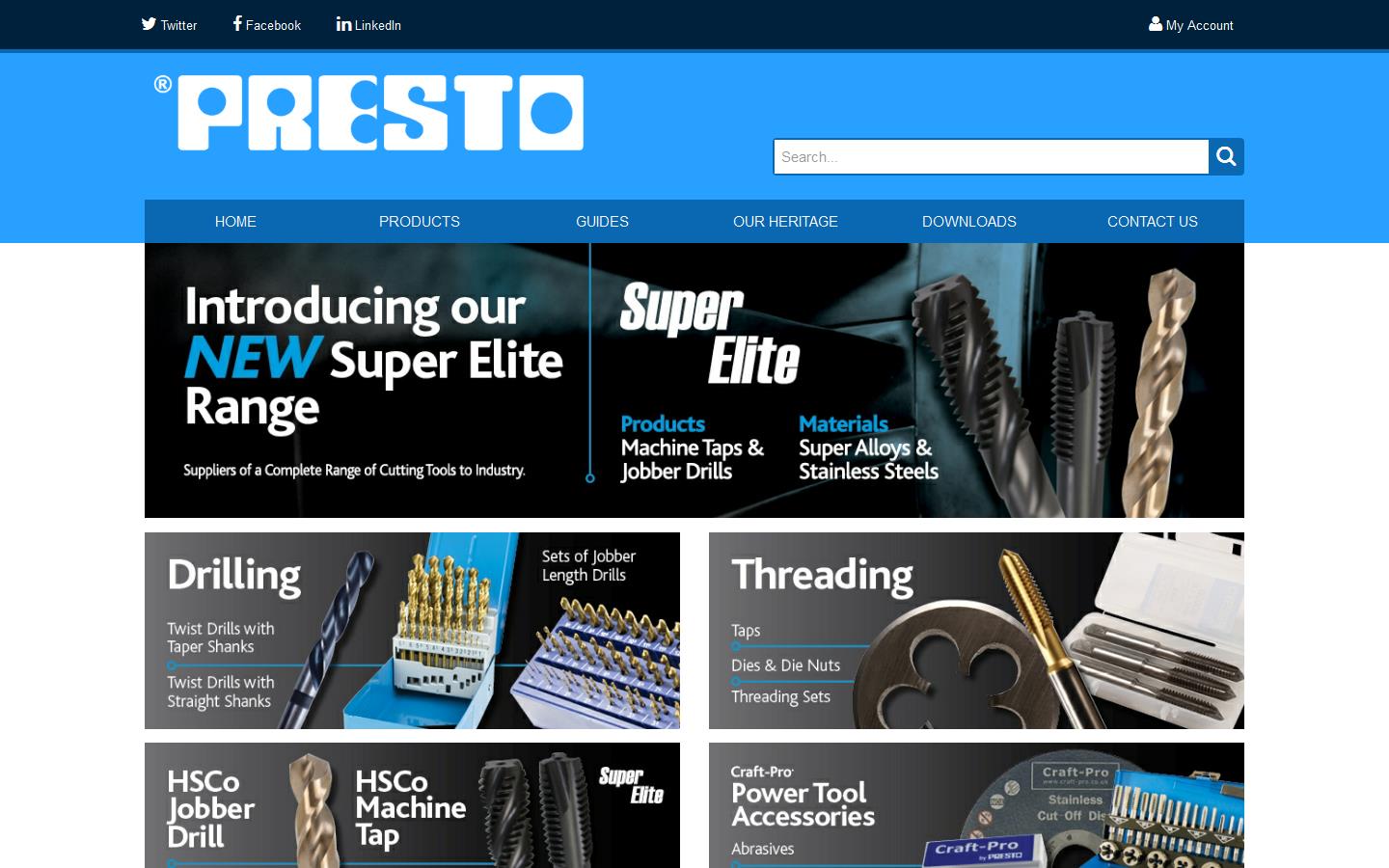 Presto International UK Ltd Website