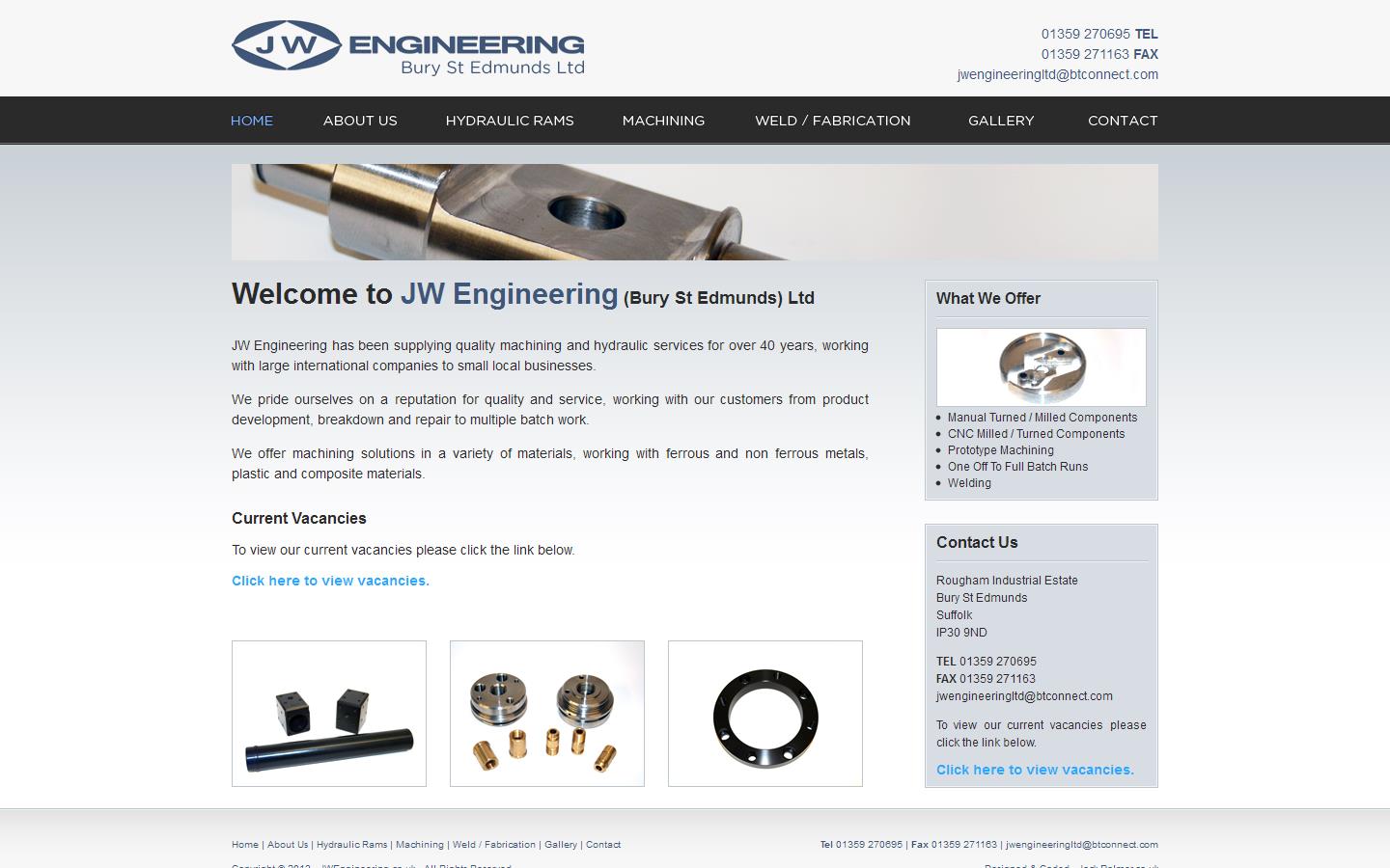 J W Engineering Website