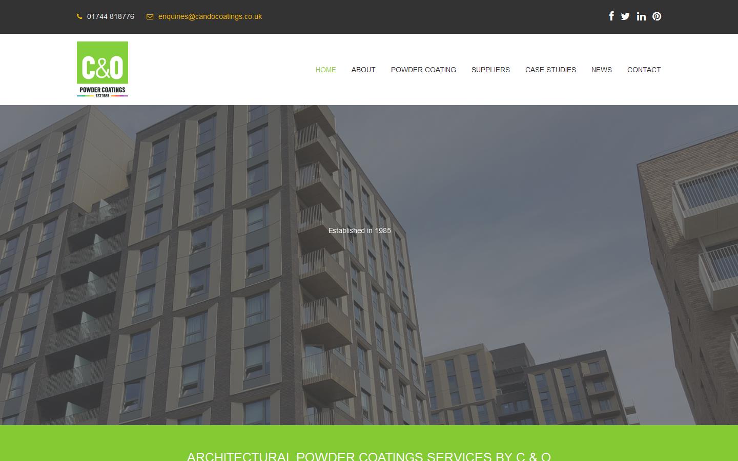 C & O Powder Coatings Website