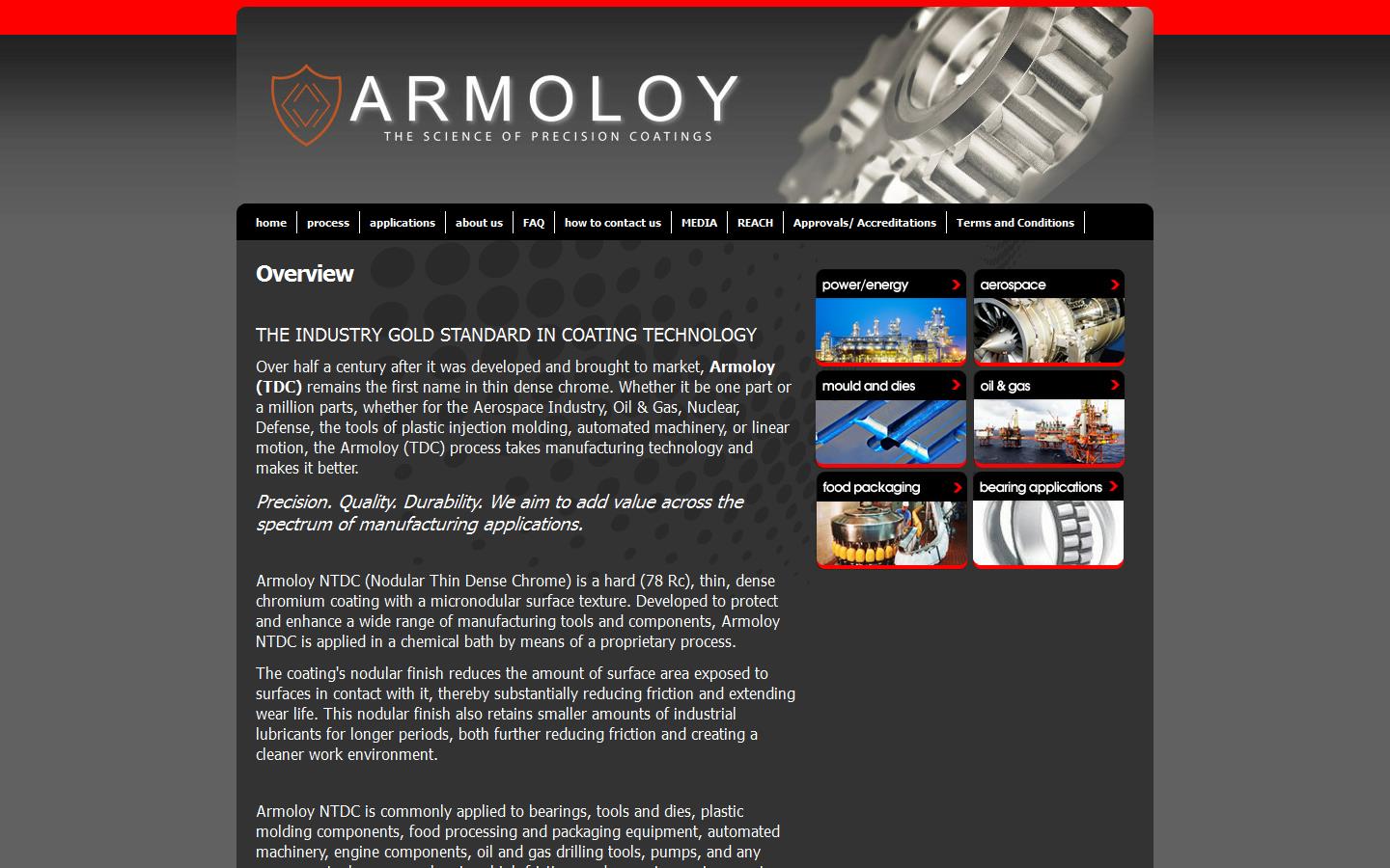Armoloy Website