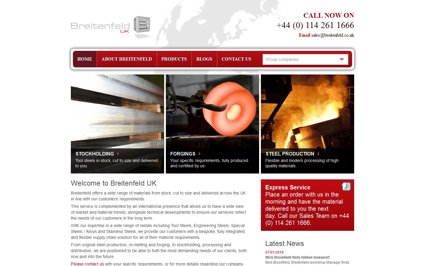 Breitenfeld UK Ltd Website