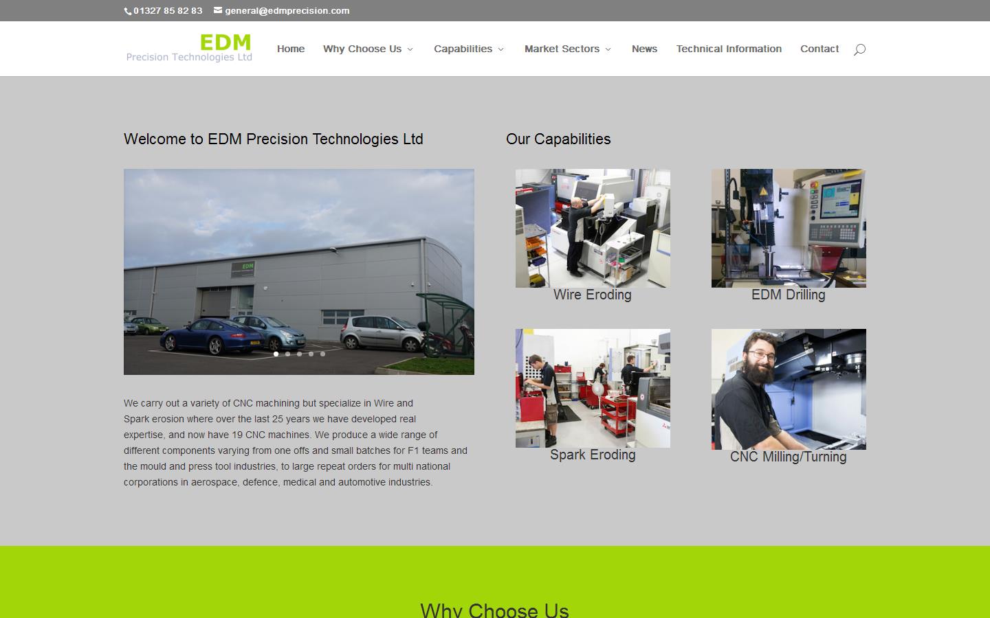 E D M Precision Technologies Ltd Website