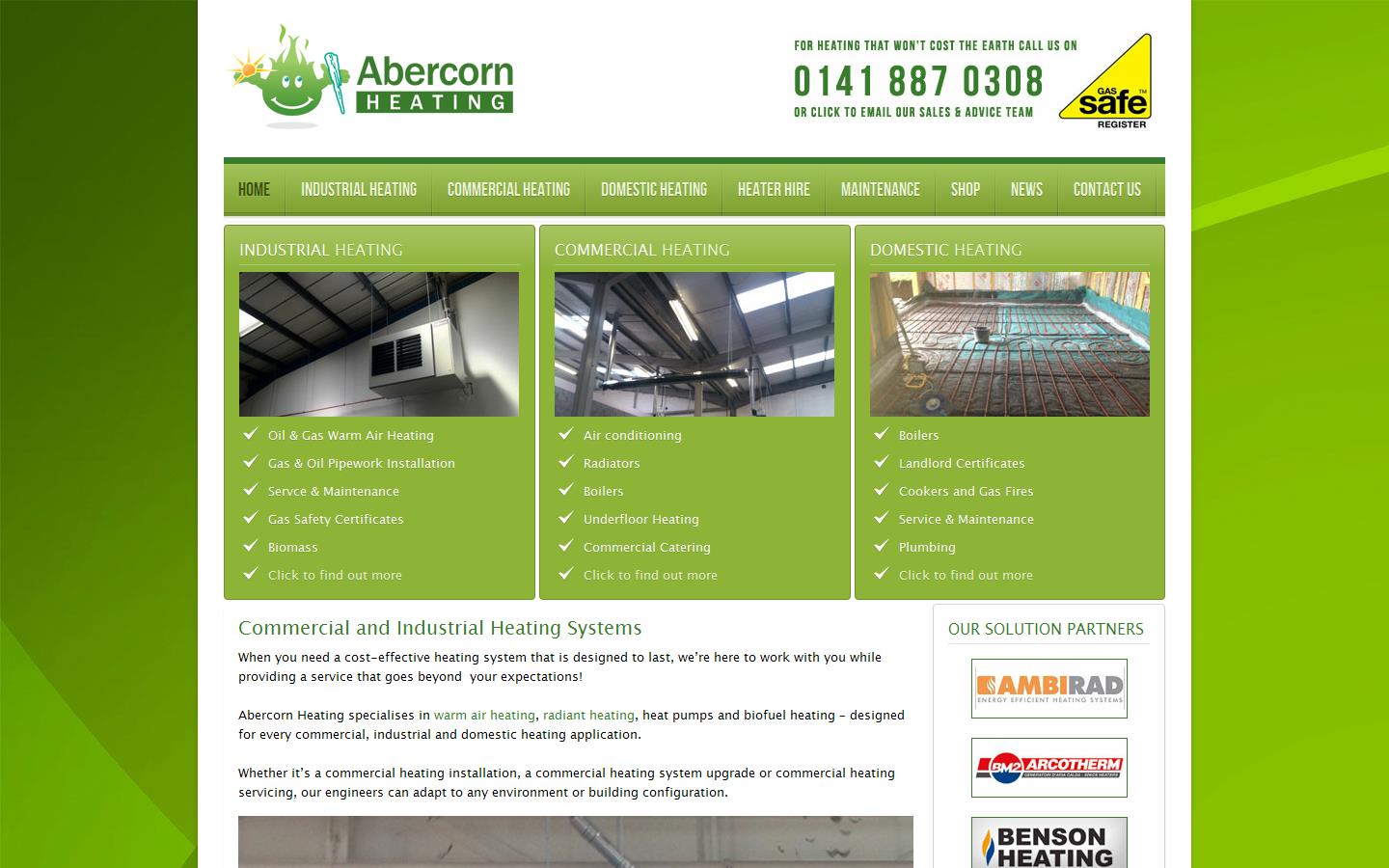 Abercorn Heating Ltd Website