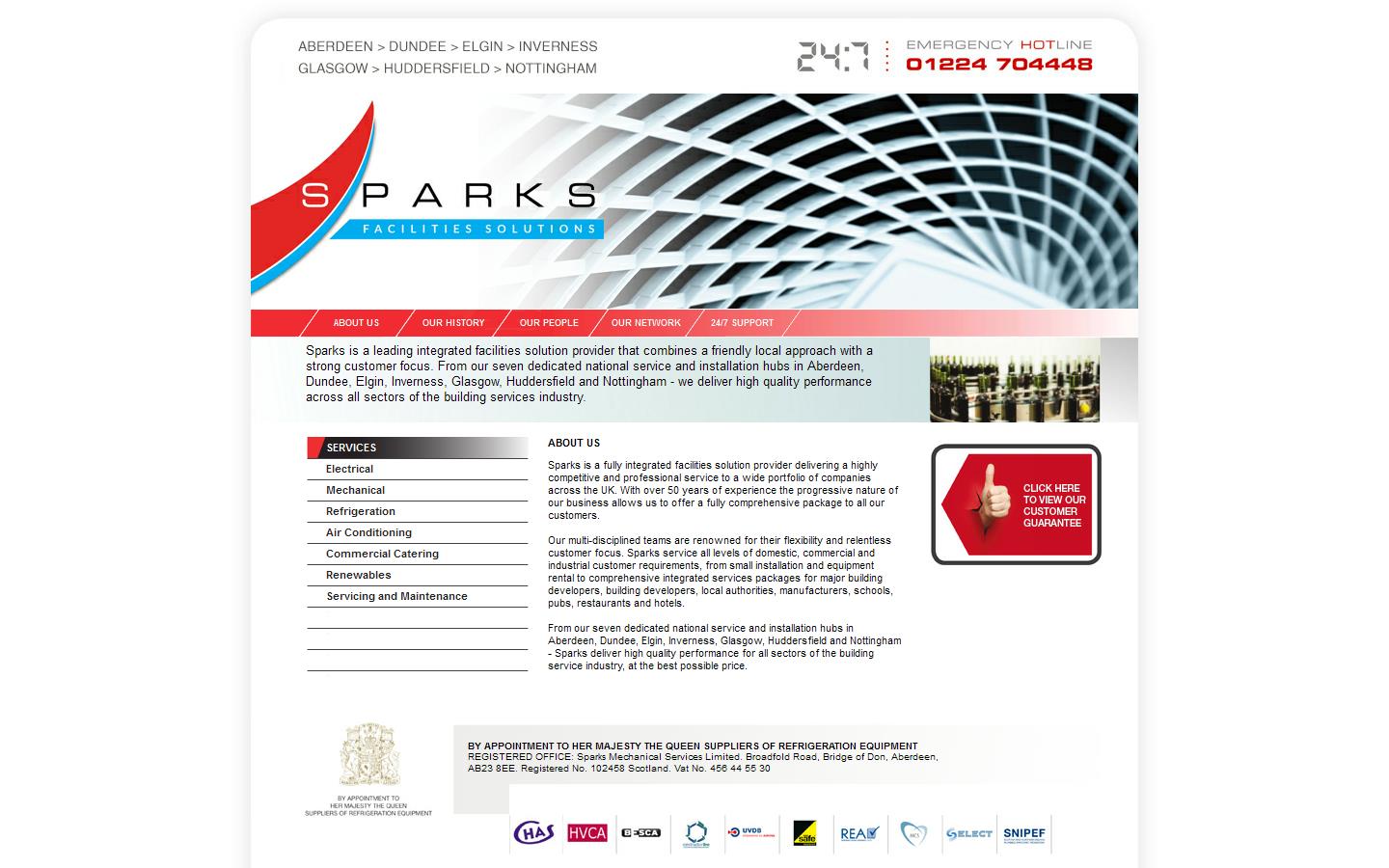 Spark''s Mechanical Services Ltd Website
