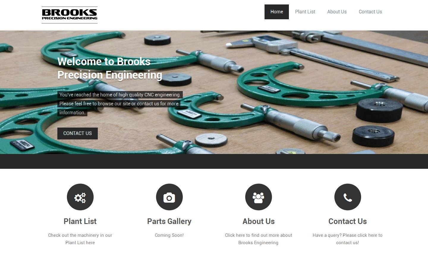 Brooks Precision Engineering Ltd Website