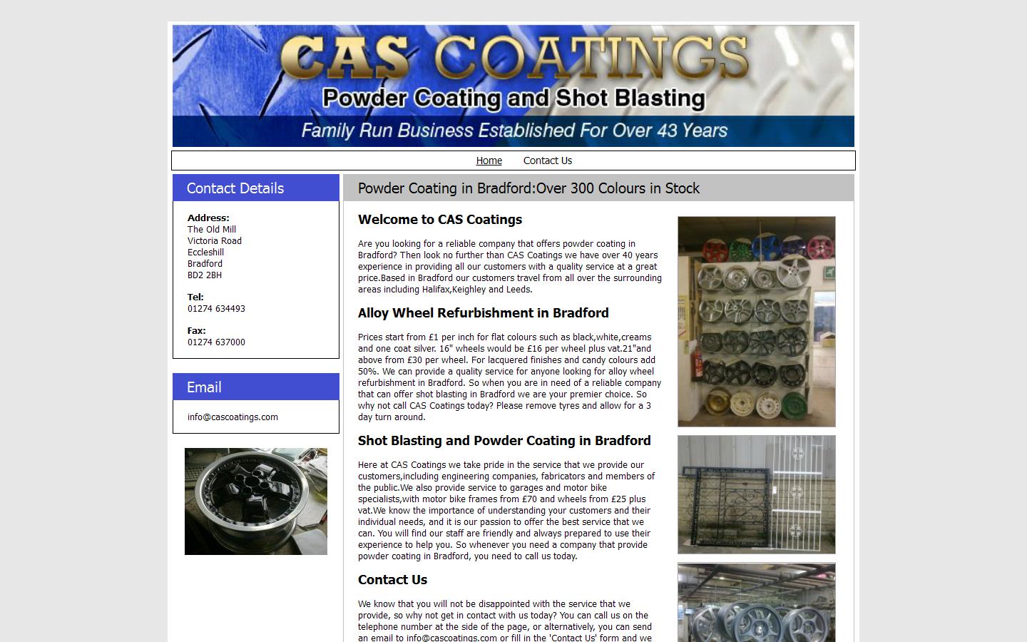 C A S Coatings Website