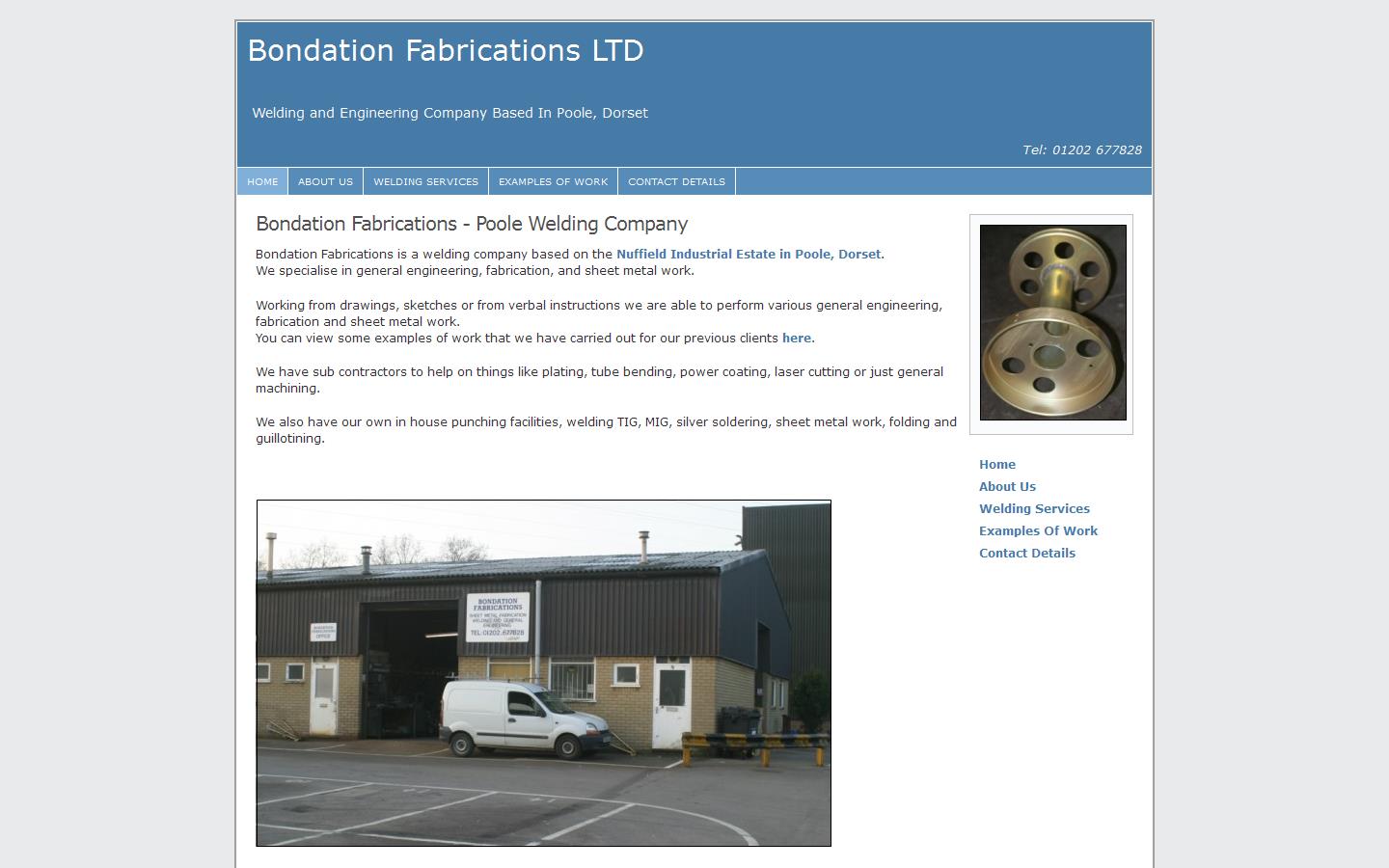 Bondation Fabrications Website