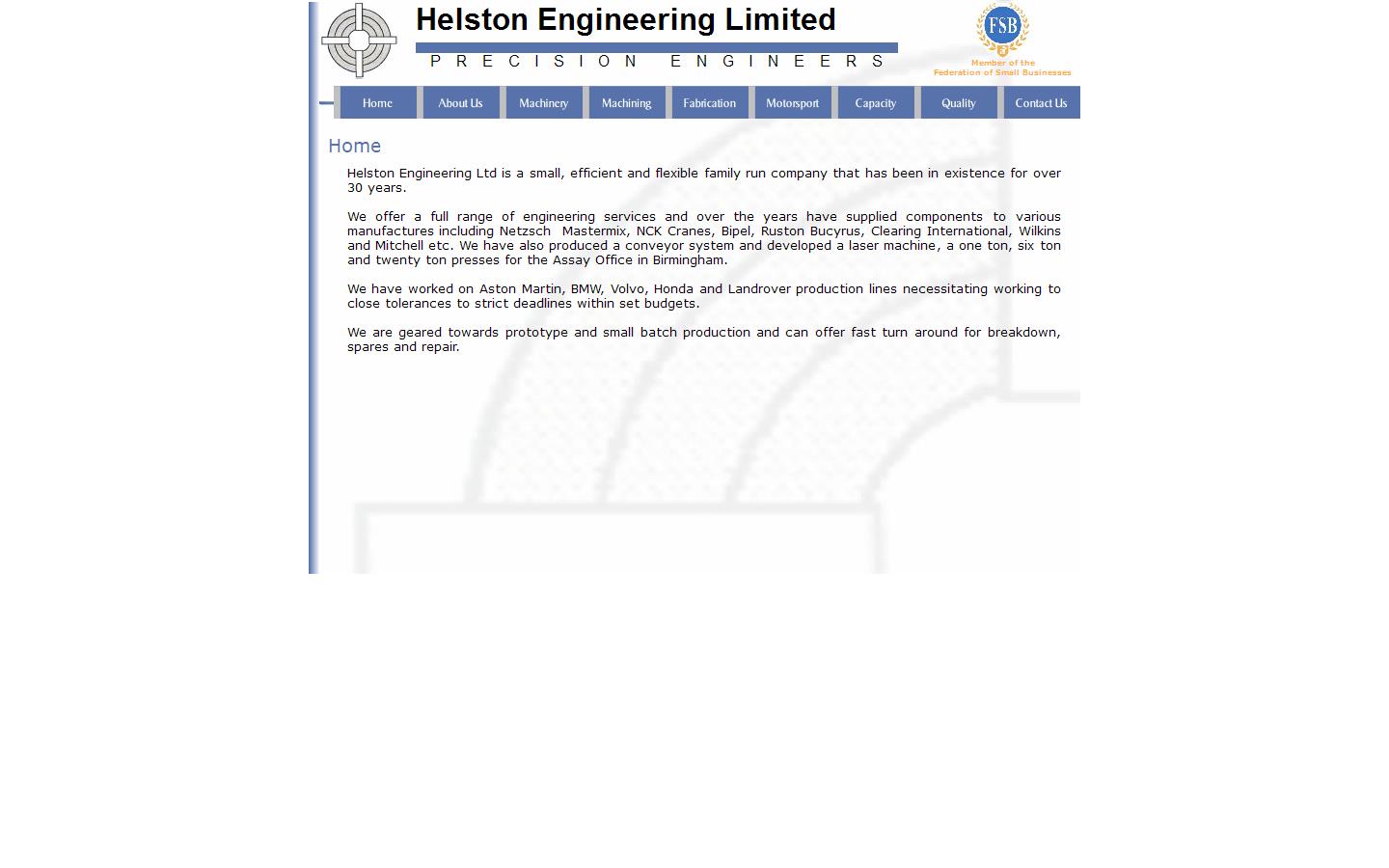 Helston Engineering Ltd Website