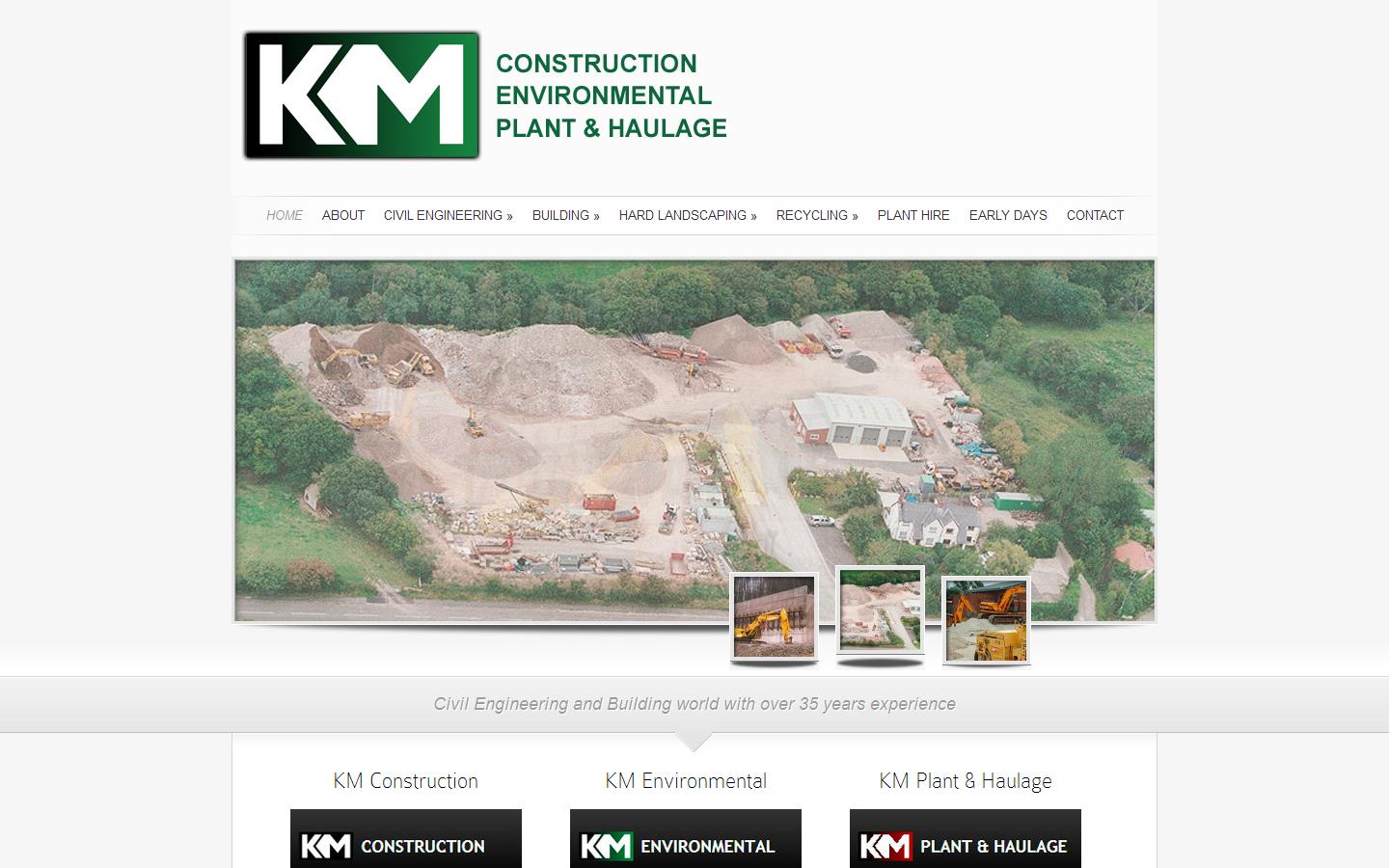 K M Construction Website