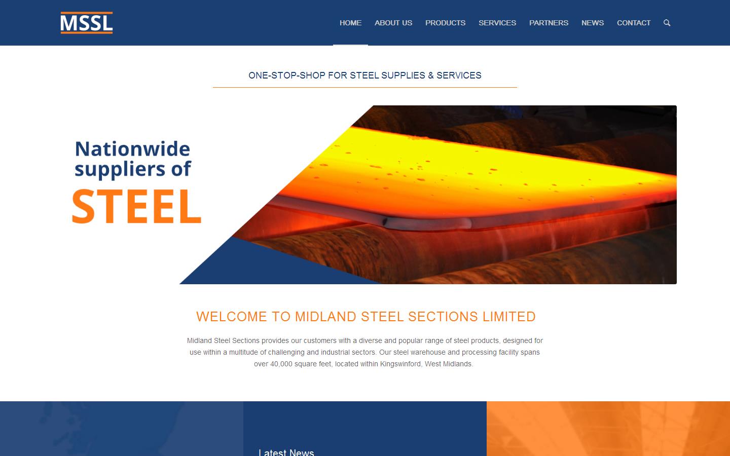 Midland Steel Sections Ltd Website