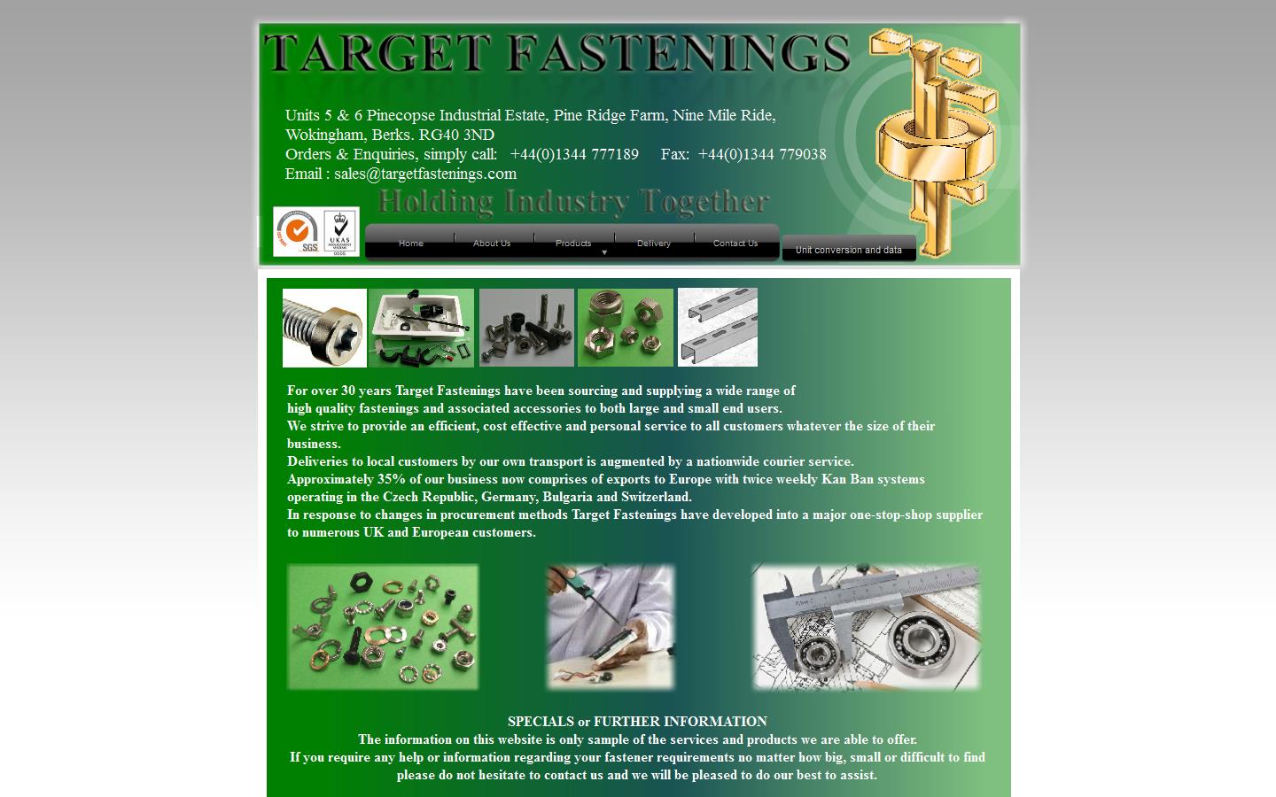 Target Fastenings Ltd Website