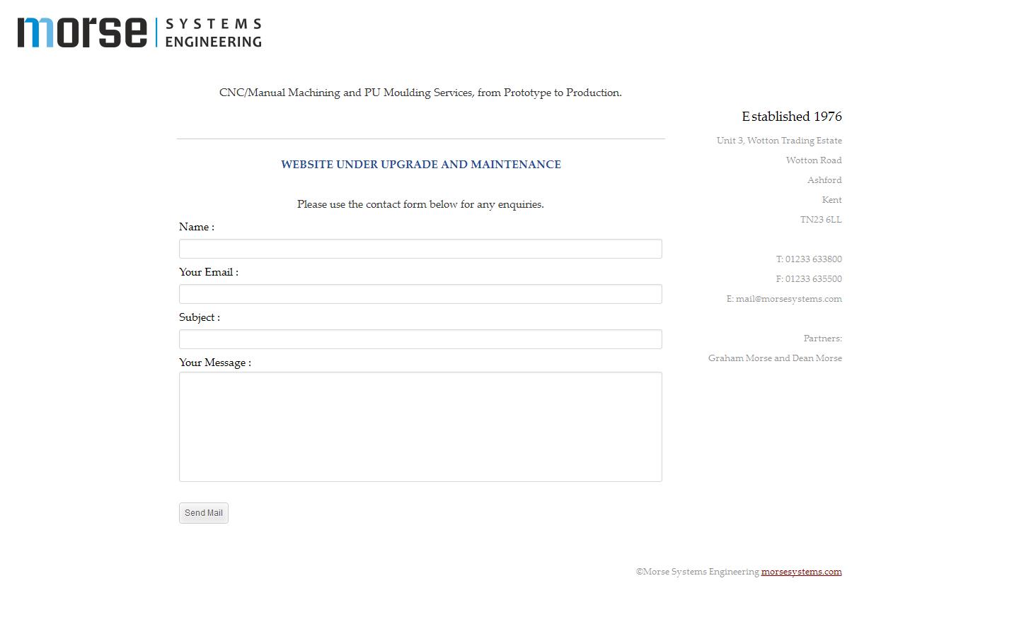 Morse Systems Engineering Website
