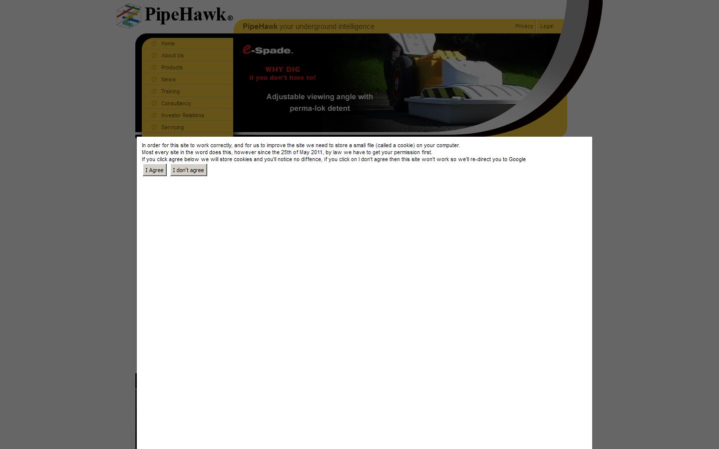 Pipehawk Plc Website