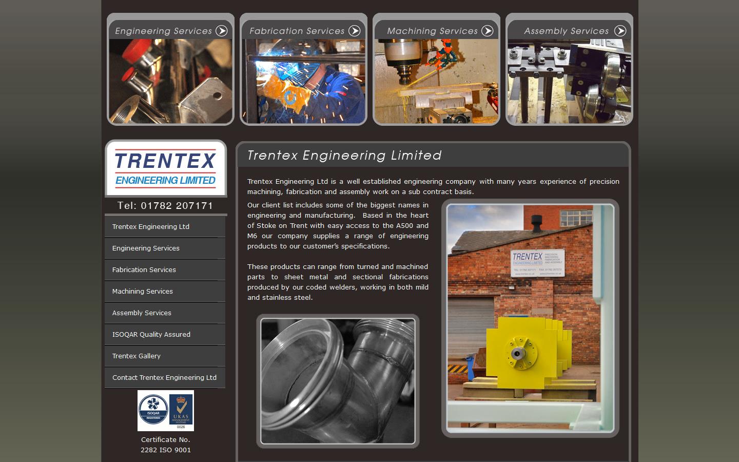 Trentex Engineering Ltd Website