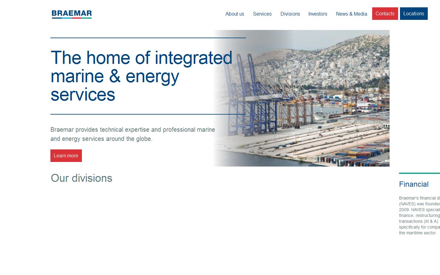 Braemar Technical Engineering Services Website