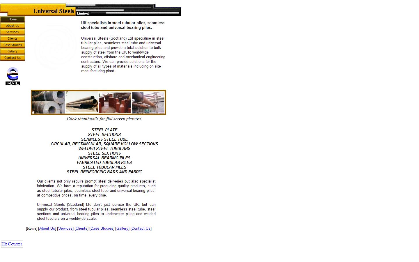 Universal Steels Website