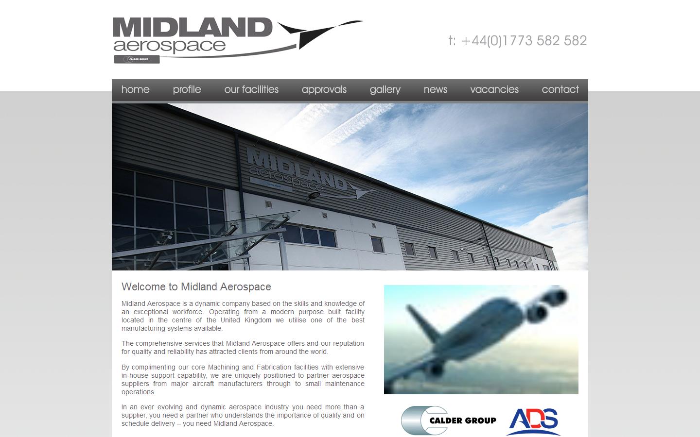 Midland Aerospace Ltd Website