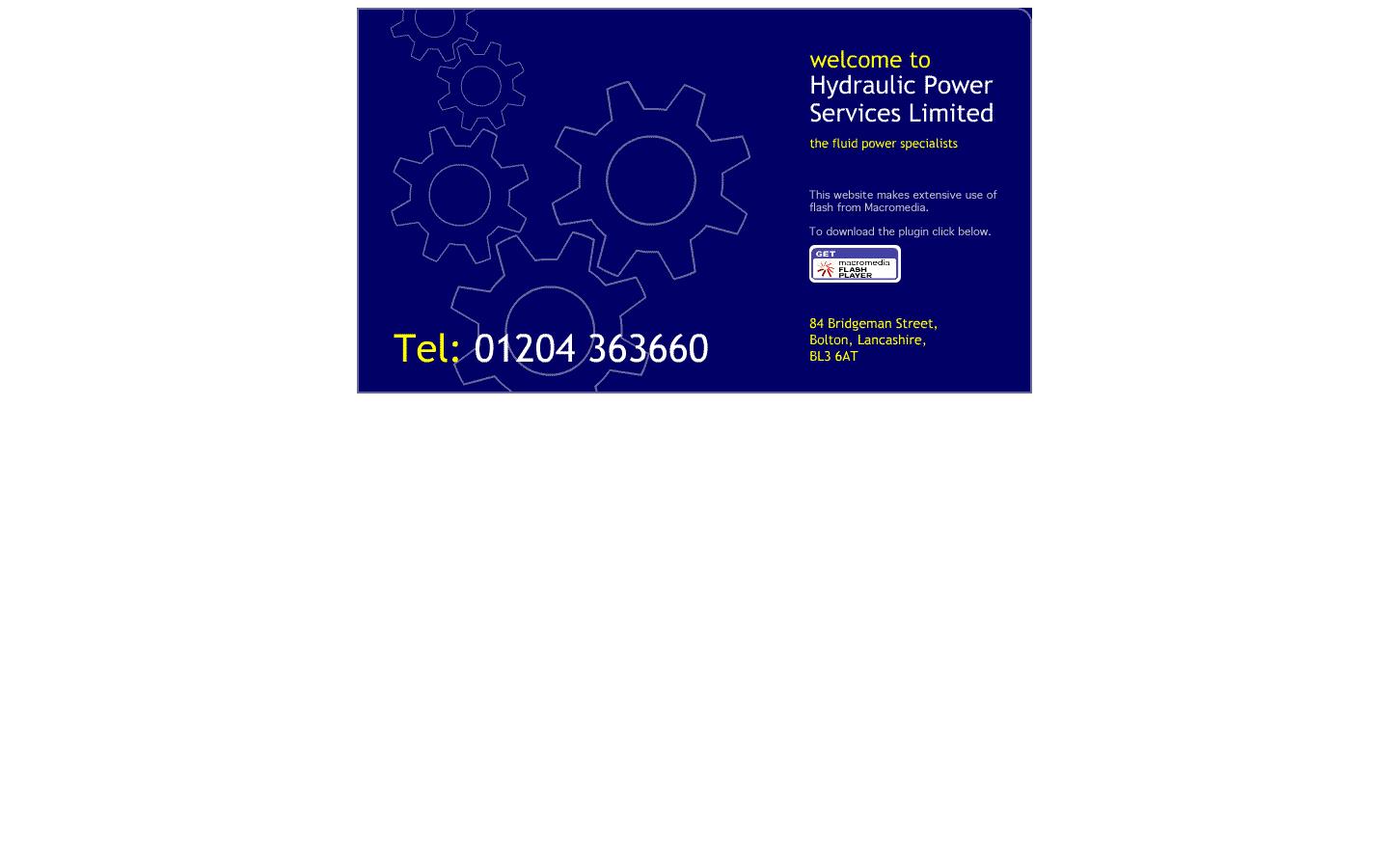 Hydraulic Power Services Ltd Website