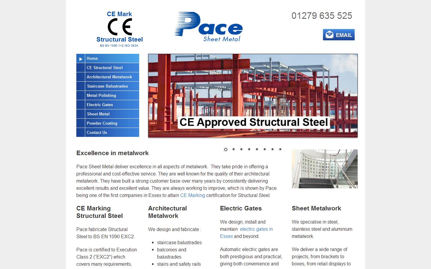 Pace Sheet Metal Website