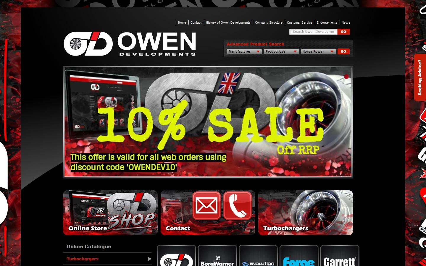 Owen Developments Website