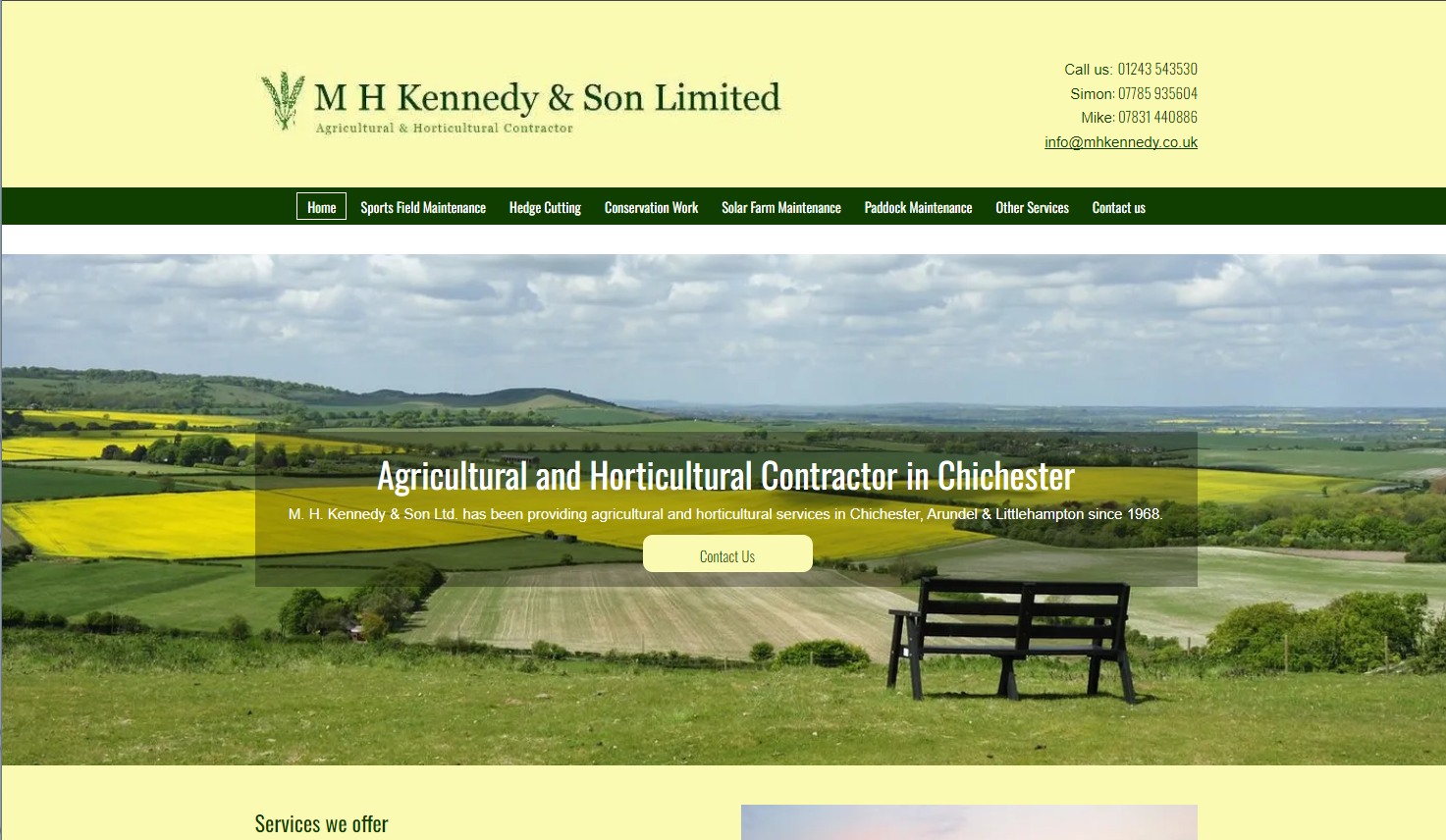 M H Kennedy & Son Ltd Website