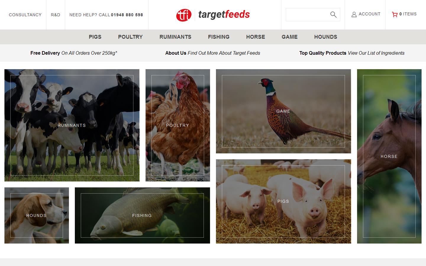 Target Feeds Ltd Website
