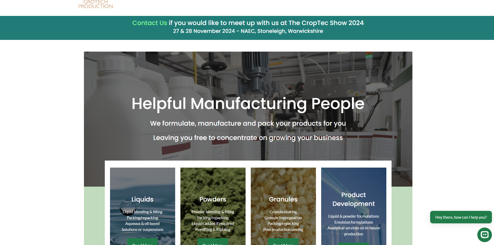 Grotech Production Ltd Website