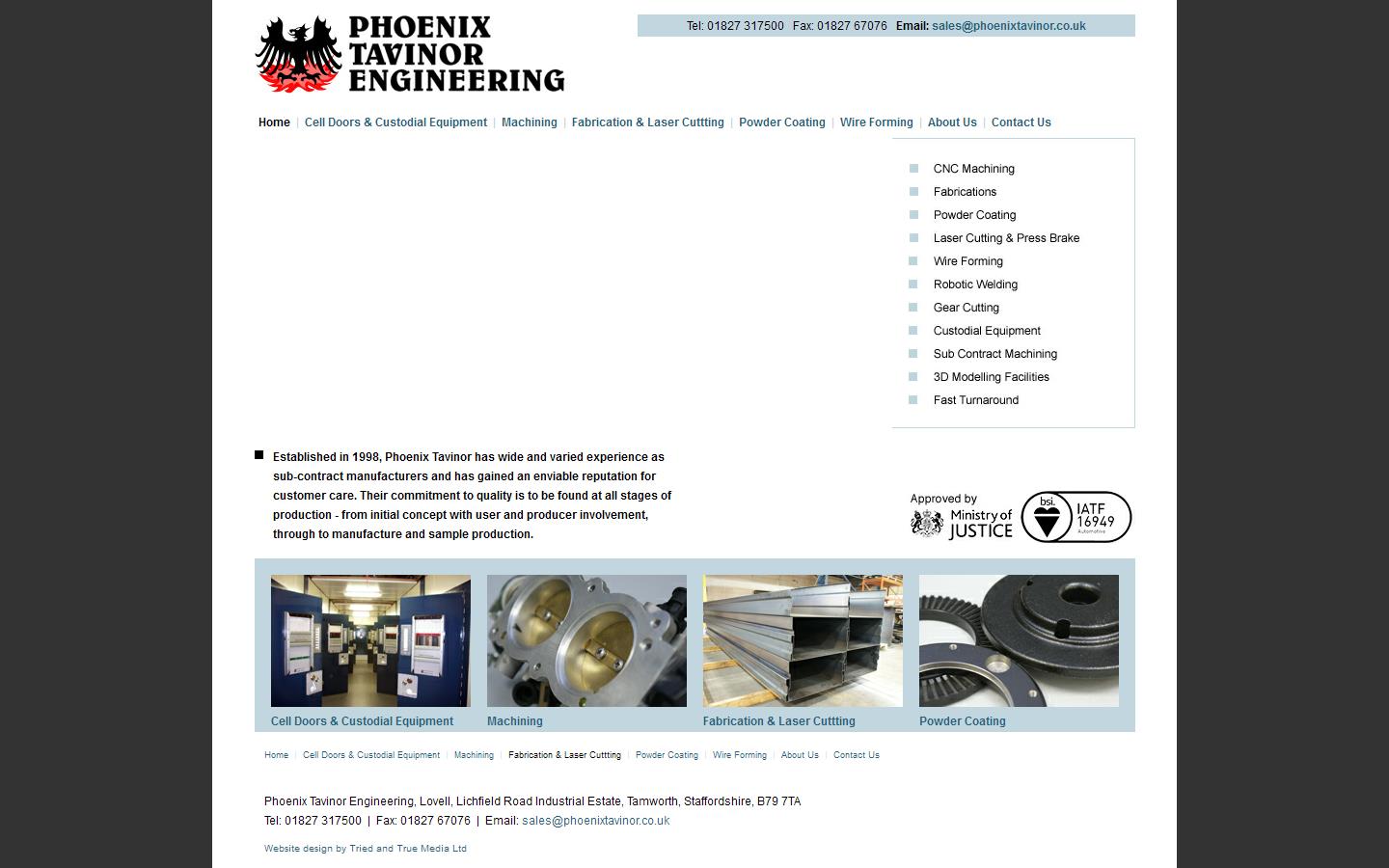 Phoenix Tavinor Engineering Website