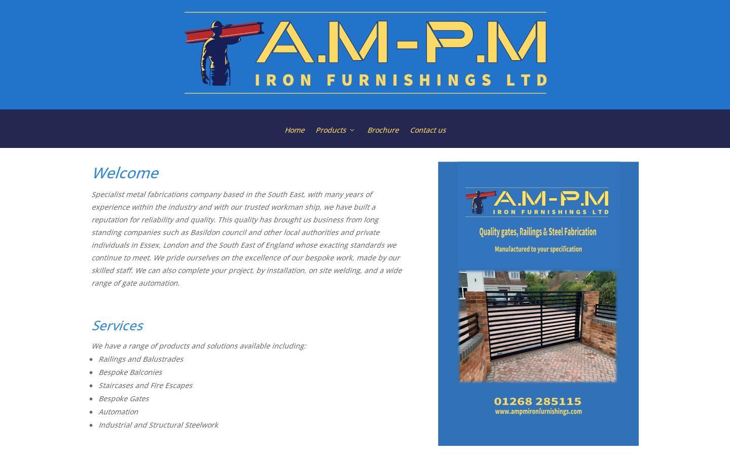 AMPM Iron Furnishings Website