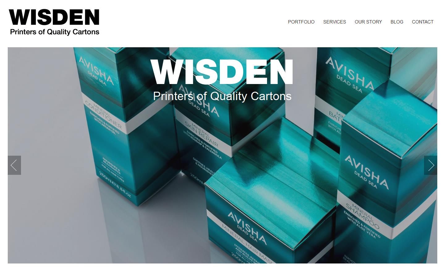 Wisden Packaging Website