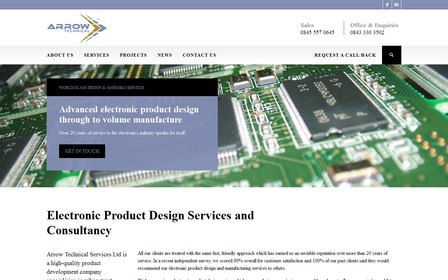 Arrow Technical Services Ltd Website