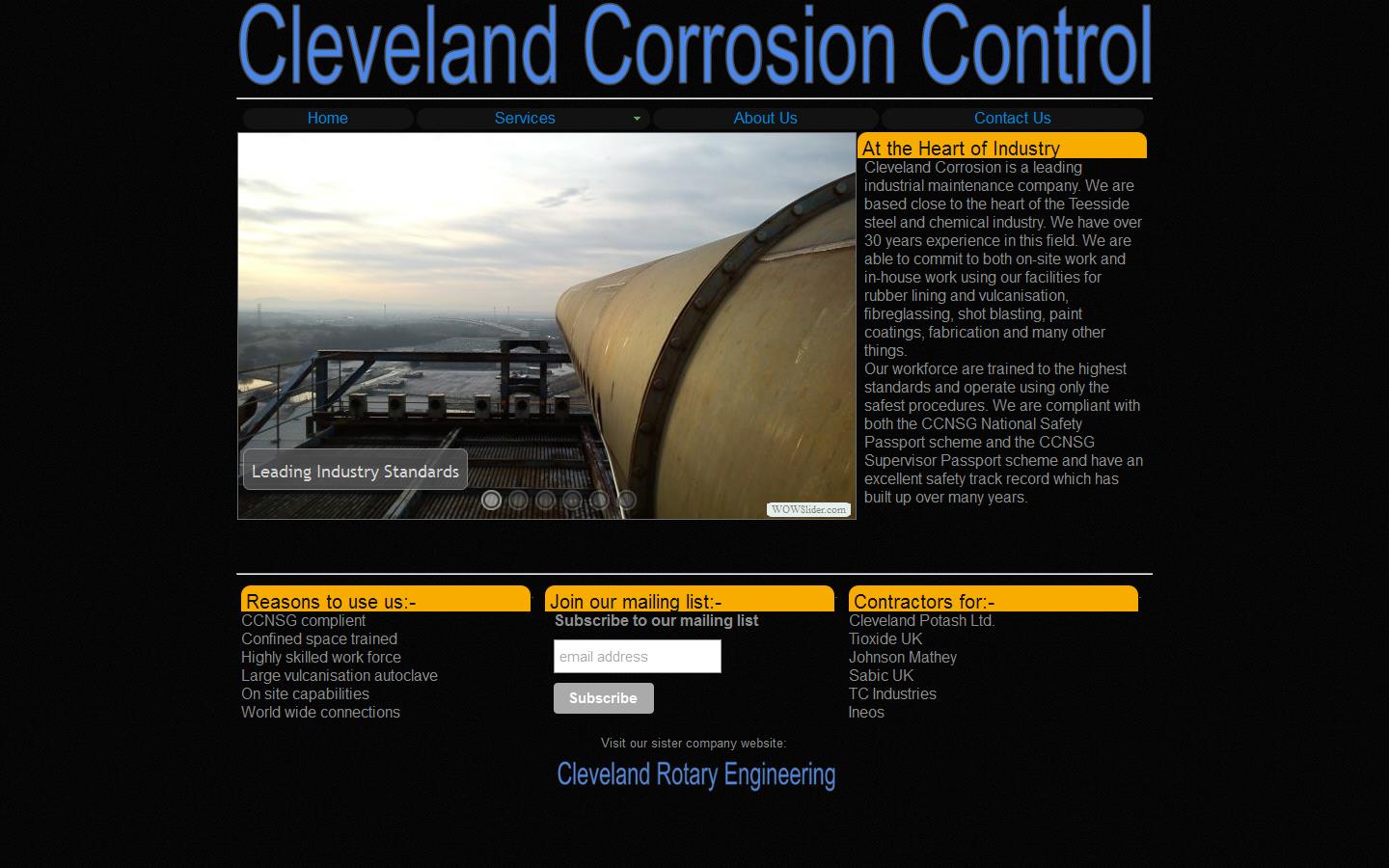 Cleveland Corrosion Control Website