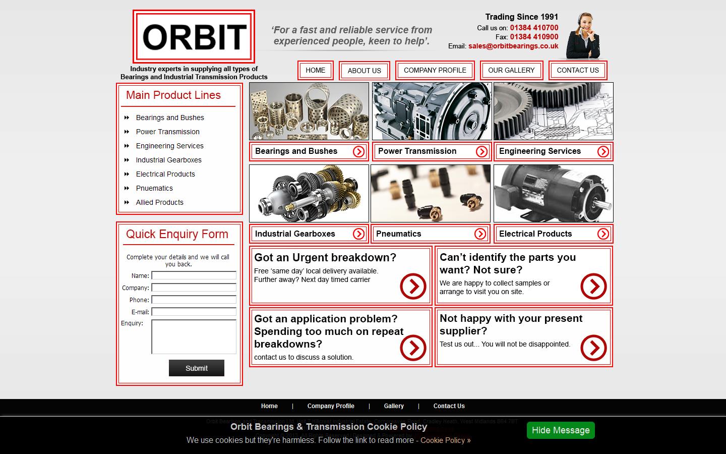 Orbit Bearings Website