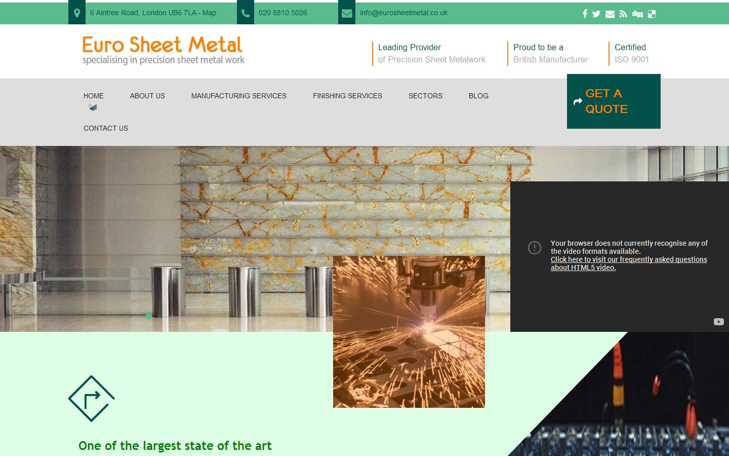 Euro Sheet Metal Website