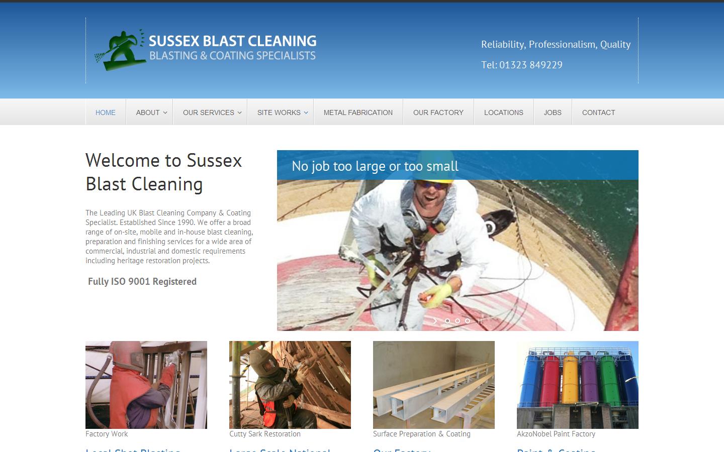 Sussex Blast Cleaning Website