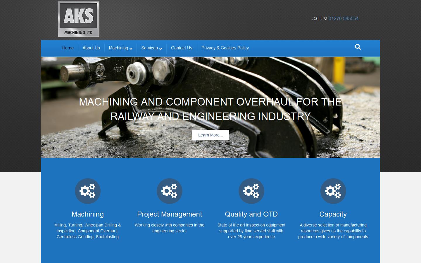A K S Machining Ltd Website