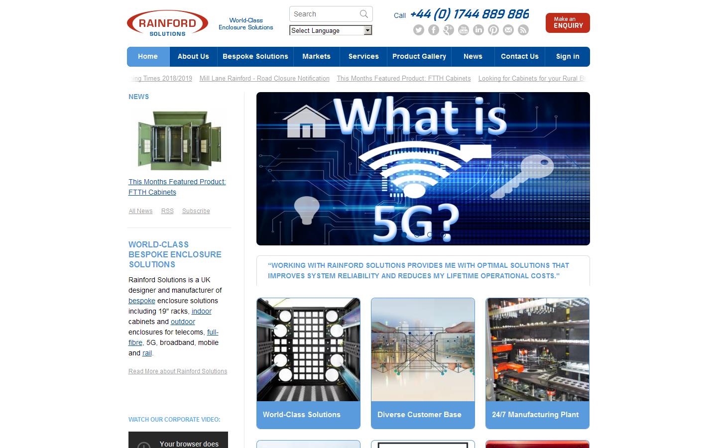 Rainford Solutions Website