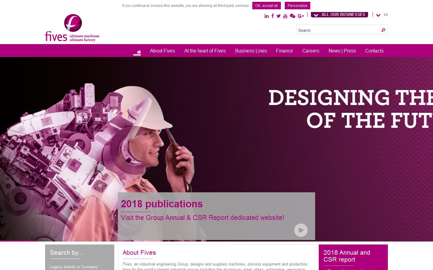 Fives Solios Thermal Ltd Website